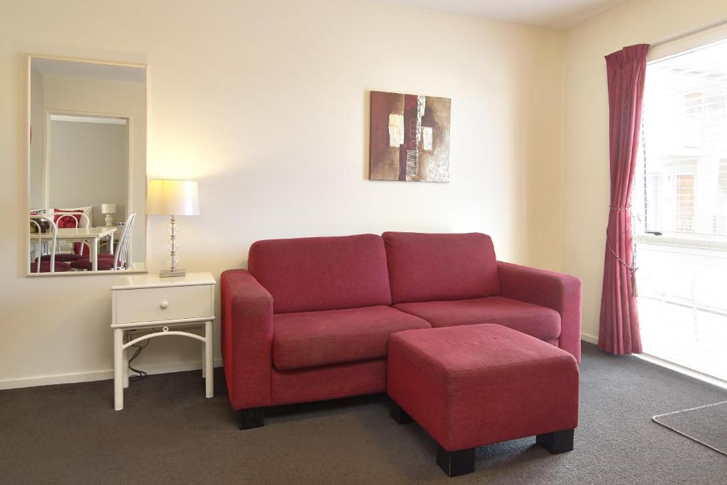 Posezení v ubytování Apollo Motel