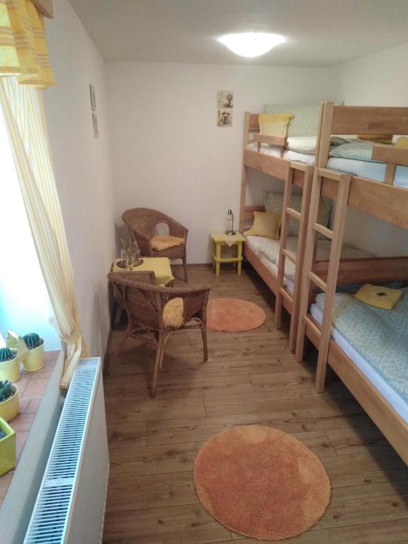 Postel nebo postele na pokoji v ubytování Ubytování - U nás doma