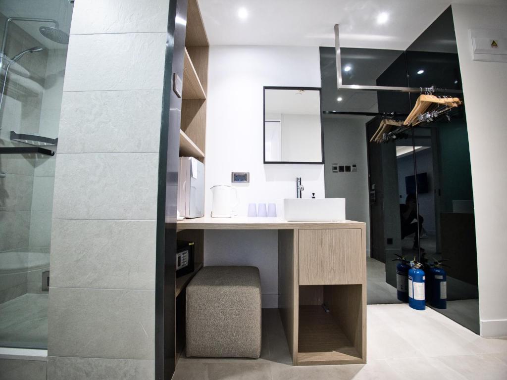 Koupelna v ubytování Wifi Boutique Hotel