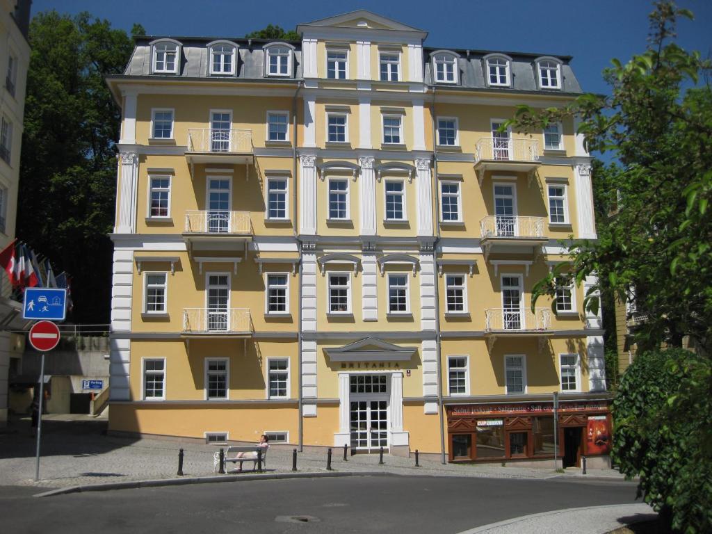 The building where the apartment is located
