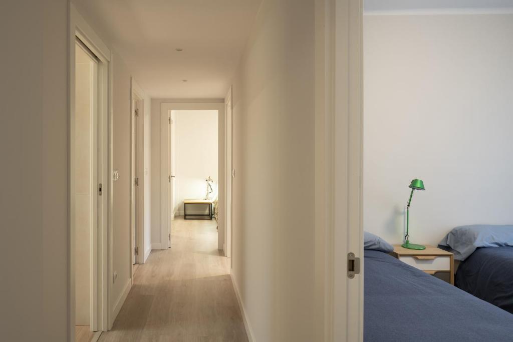 Postel nebo postele na pokoji v ubytování GORLIZ Apartment close to the BEACH & Parking