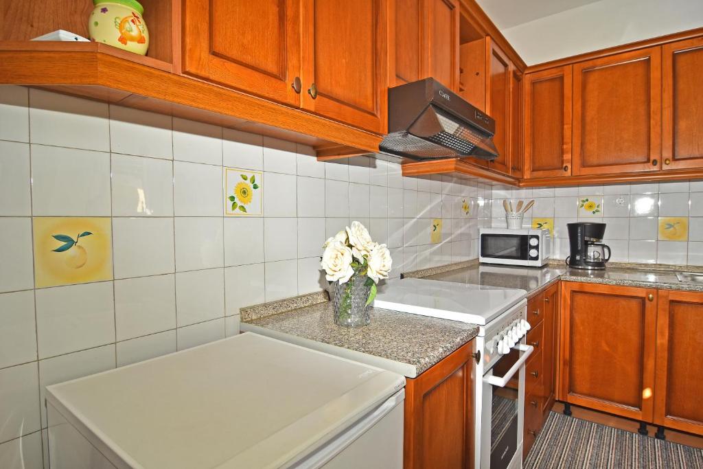 Kuchyň nebo kuchyňský kout v ubytování Apartman Nina