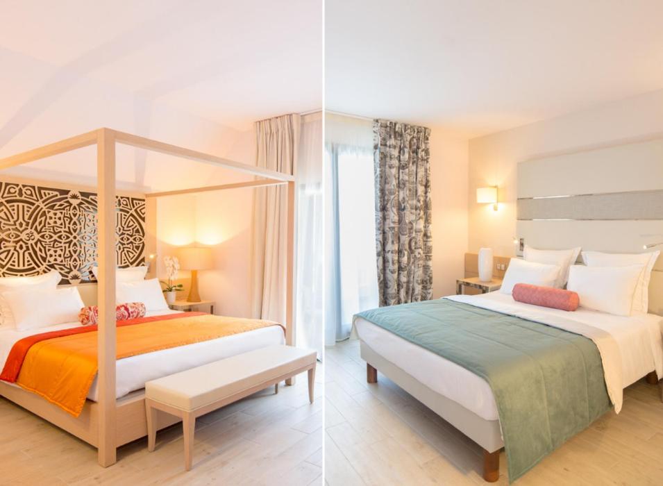 Postel nebo postele na pokoji v ubytování Akoya Hotel & Spa