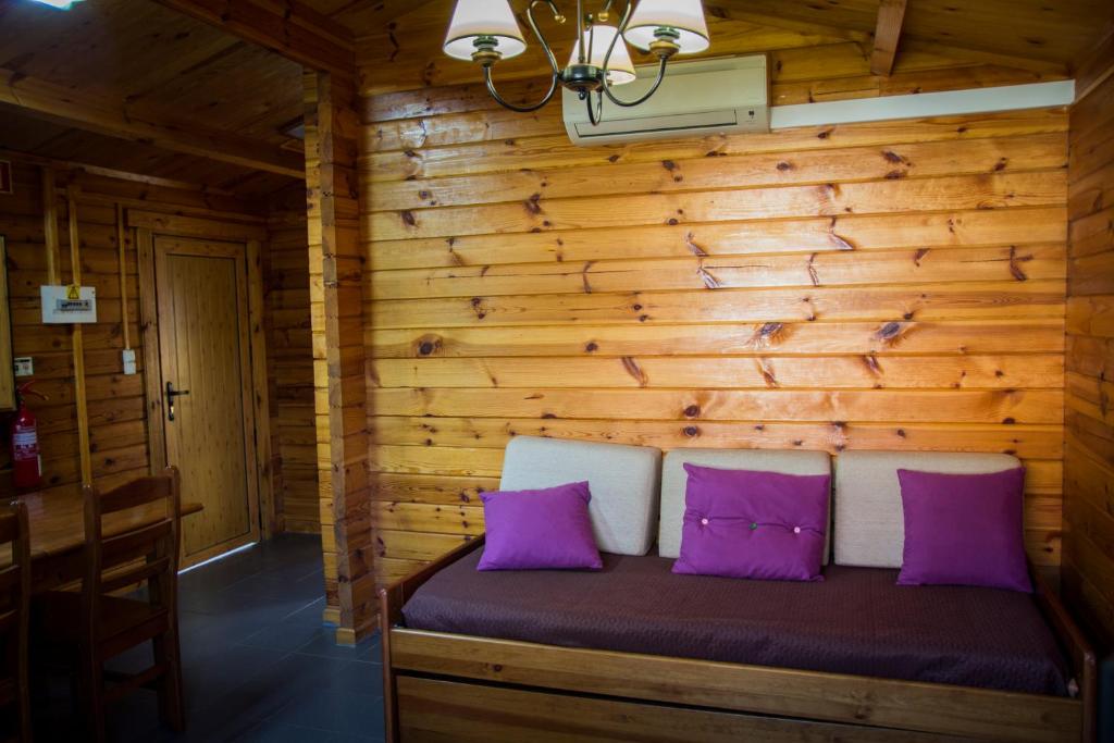 Posezení v ubytování xisto camping