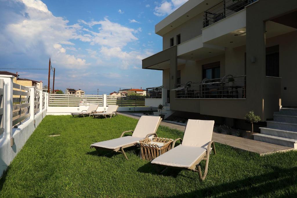 Zahrada ubytování Kallini Apartments