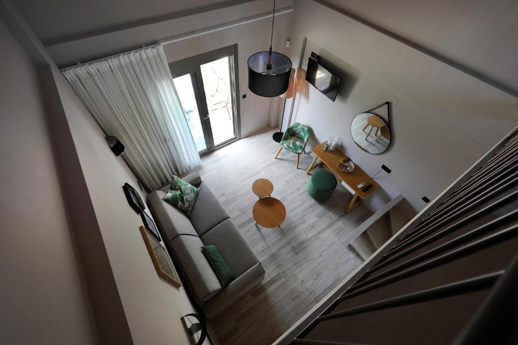 Posezení v ubytování Kallini Apartments