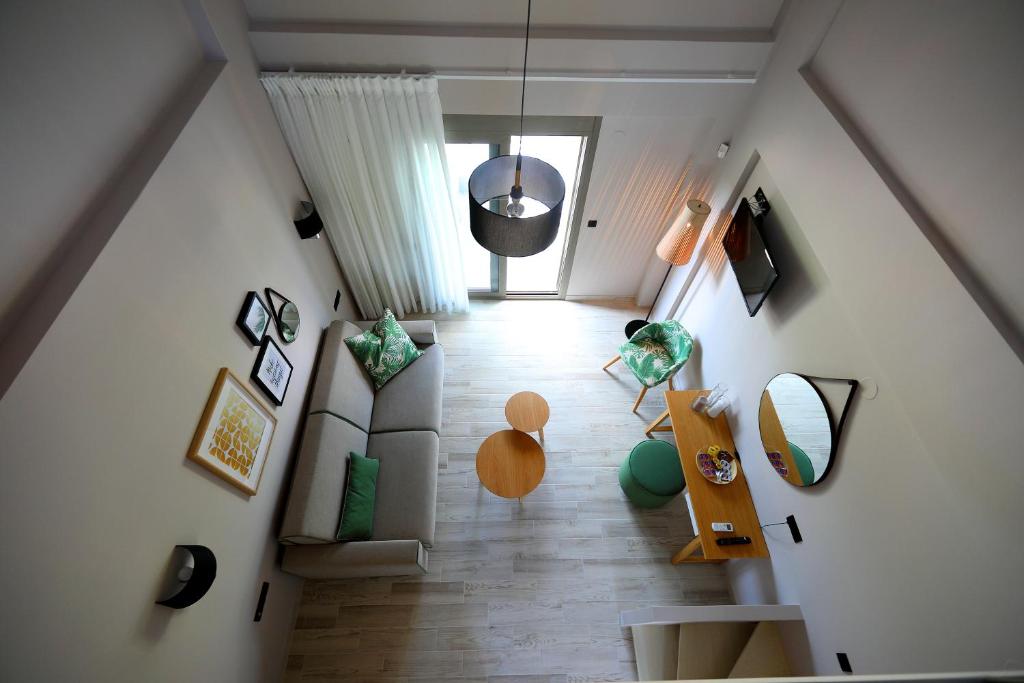 Posezení v ubytování Kallini Apartments