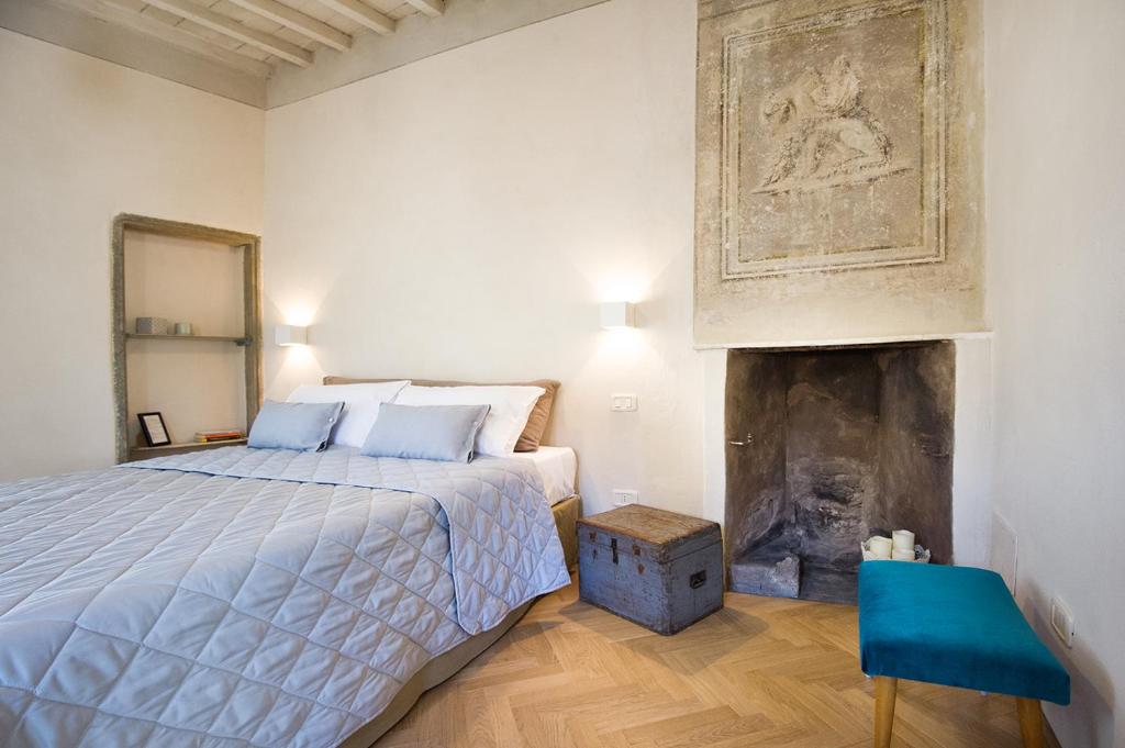 Posteľ alebo postele v izbe v ubytovaní Il Piccolo Cavour Charming House B&B