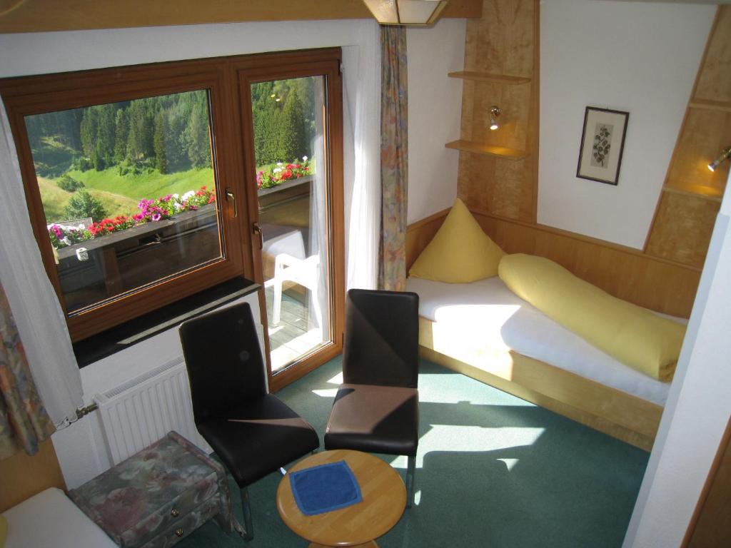 Posezení v ubytování Lärchenhof Serfaus