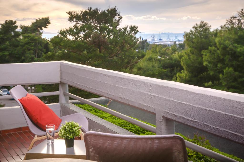 Balkón alebo terasa v ubytovaní One-of-a-kind Athens Riviera Apartment