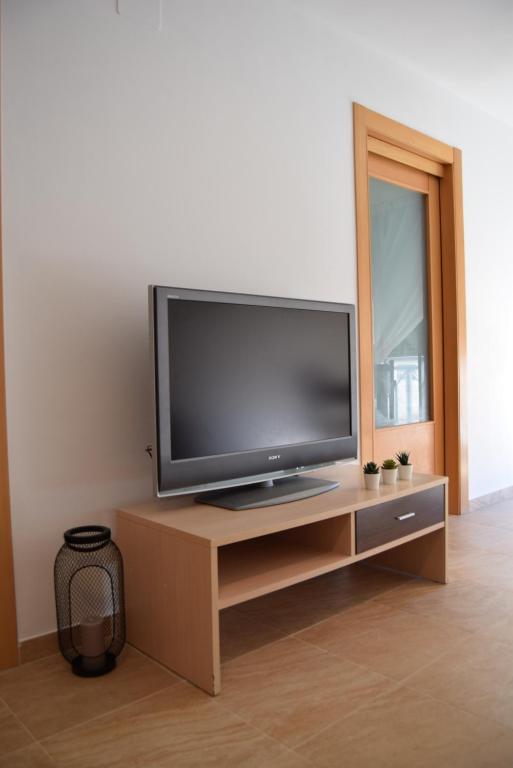 TV a/nebo společenská místnost v ubytování Apartament Lo Passador