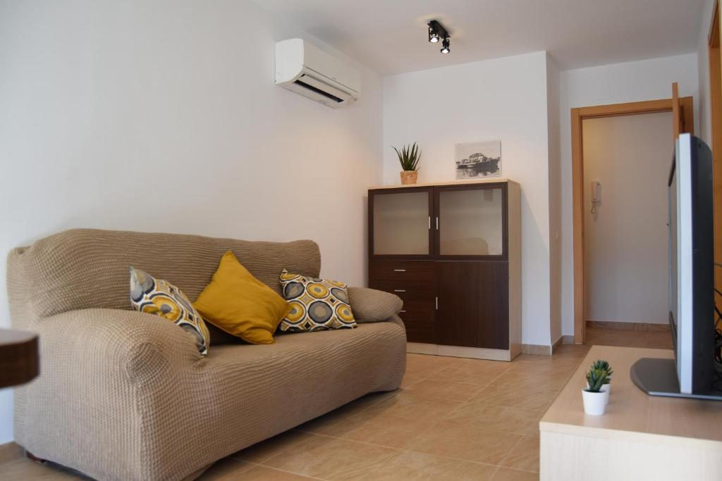 Posezení v ubytování Apartament Lo Passador