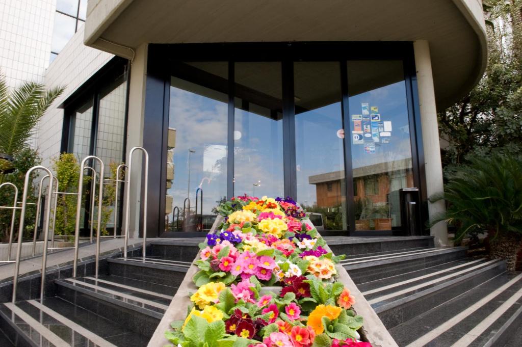 Vonkajšia záhrada v ubytovaní Hotel 90