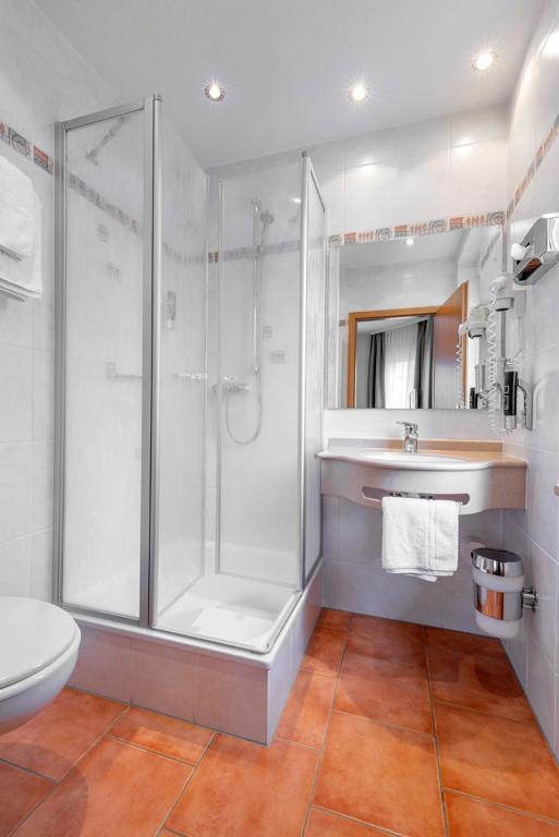 Koupelna v ubytování Hotel Gasthof Zum Rössle