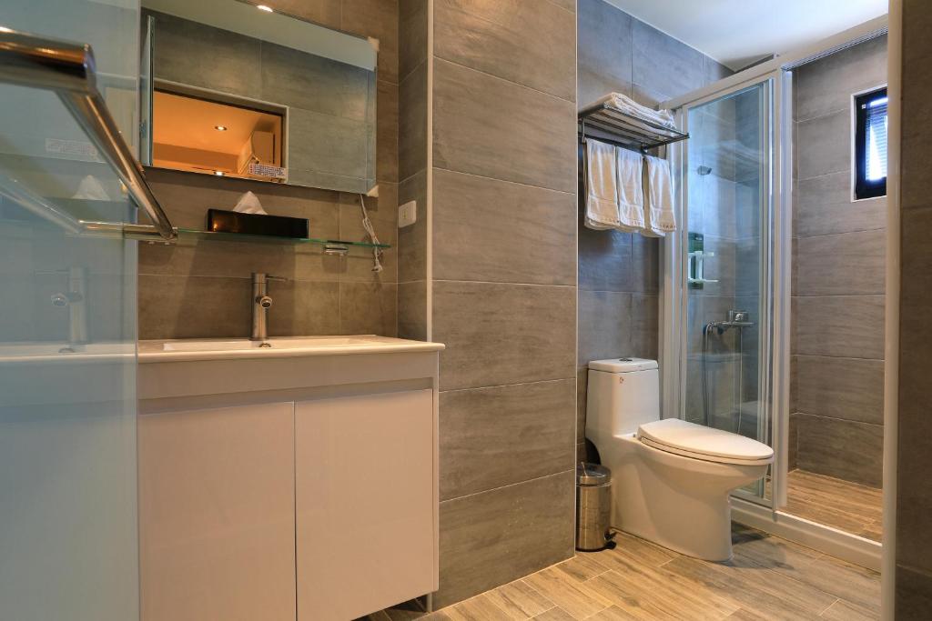 Koupelna v ubytování Sharp B&B