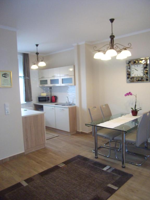 Kuchyňa alebo kuchynka v ubytovaní Ametiszt Apartman