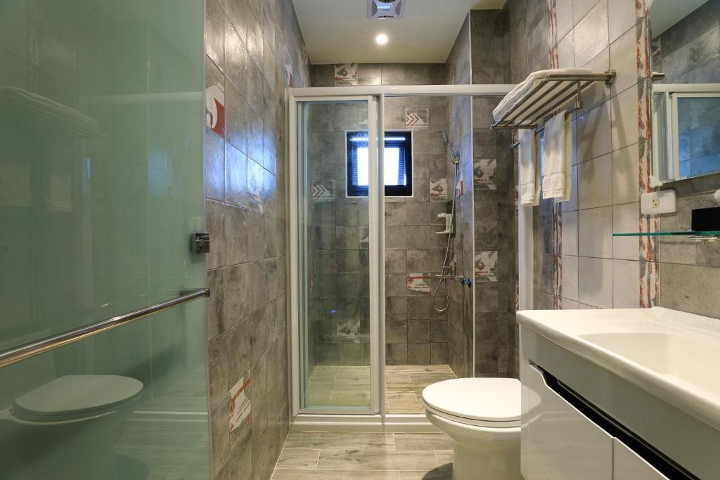 Koupelna v ubytování Sharp B&B