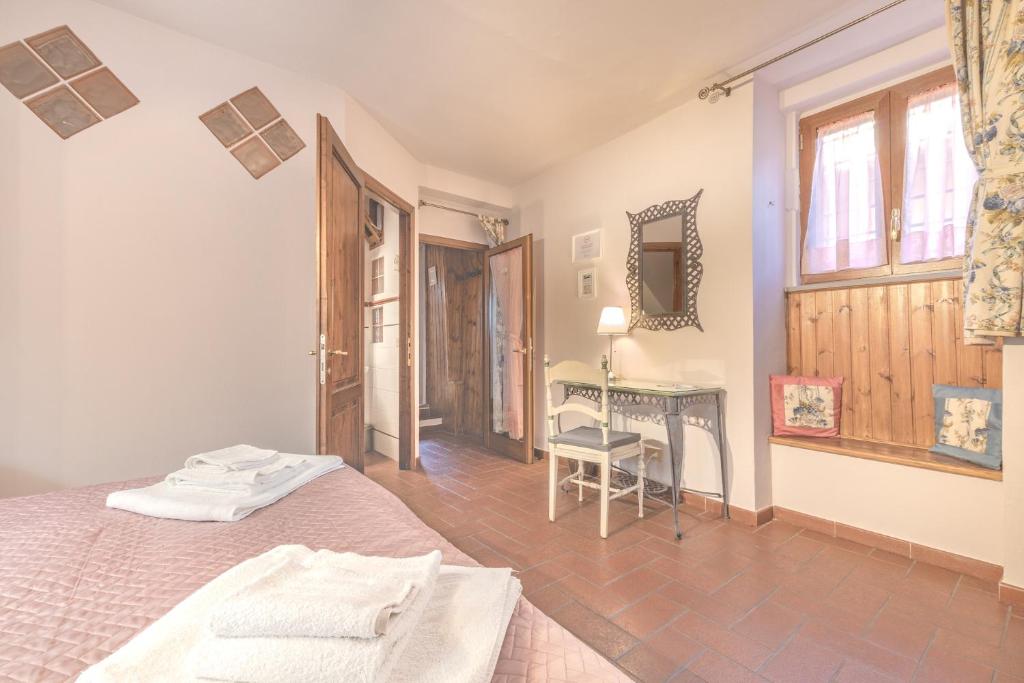 Letto o letti in una camera di Montechiari In Chianti