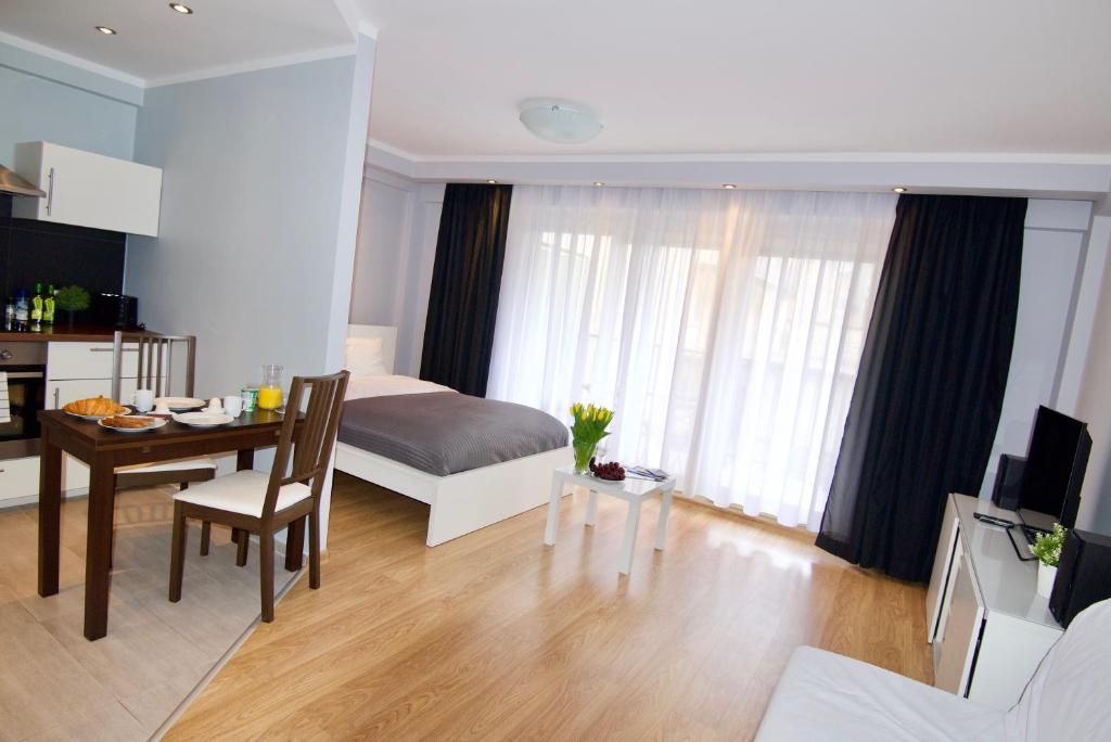 Posezení v ubytování Kraków Apartments - Friedleina Studio Apartments
