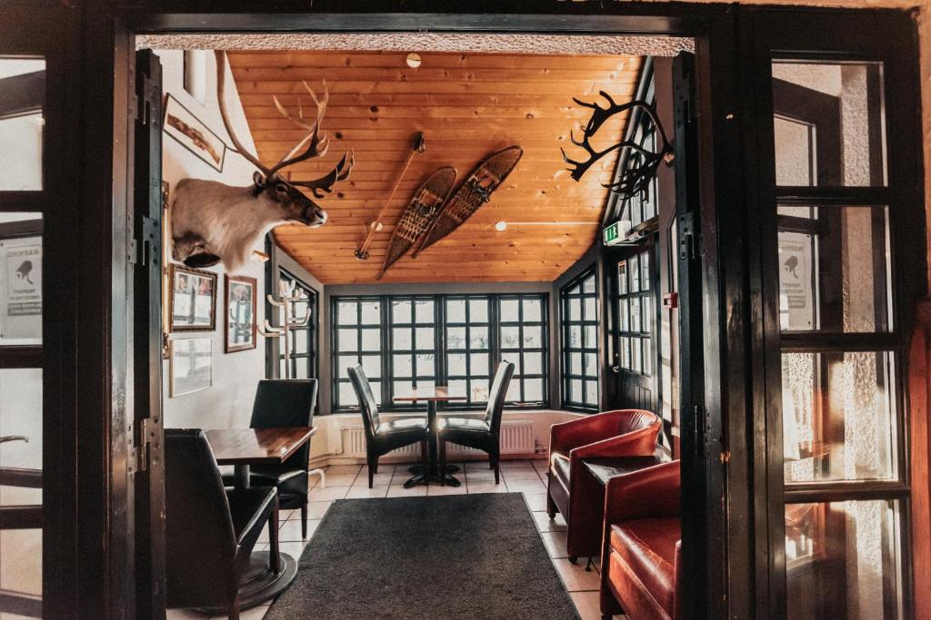 Posezení v ubytování Hotel Laxnes