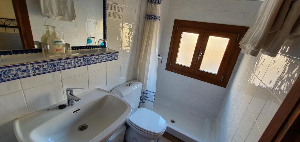 Kúpeľňa v ubytovaní Hostal la posada de Zocodover