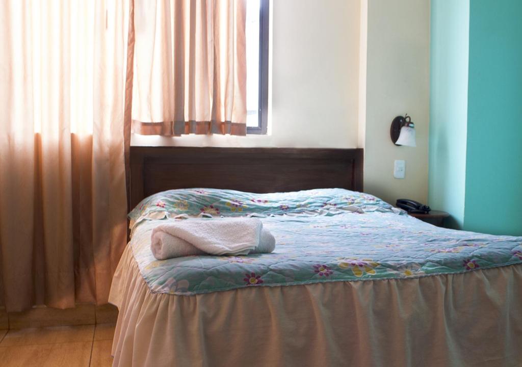 Postel nebo postele na pokoji v ubytování Hostal Oro Orense