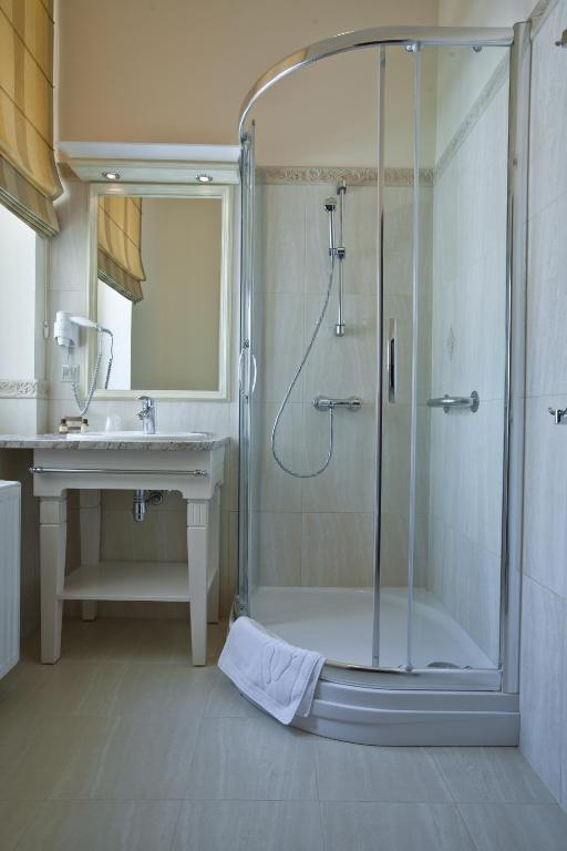 Kúpeľňa v ubytovaní Hotel Masovia