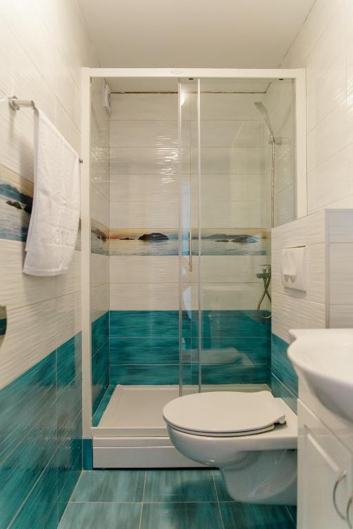Koupelna v ubytování Villa del mare