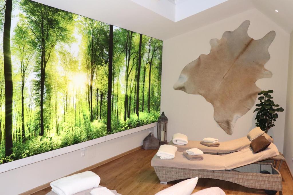 TV a/nebo společenská místnost v ubytování Hotel Krone