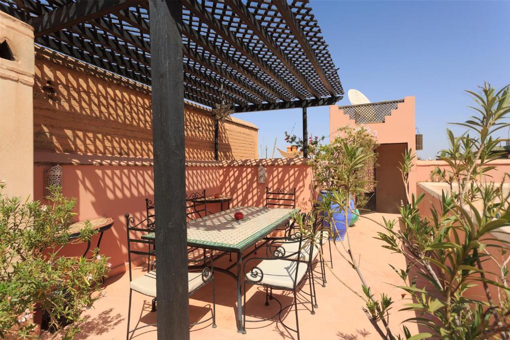 Uma varanda ou terraço em Riad Julia