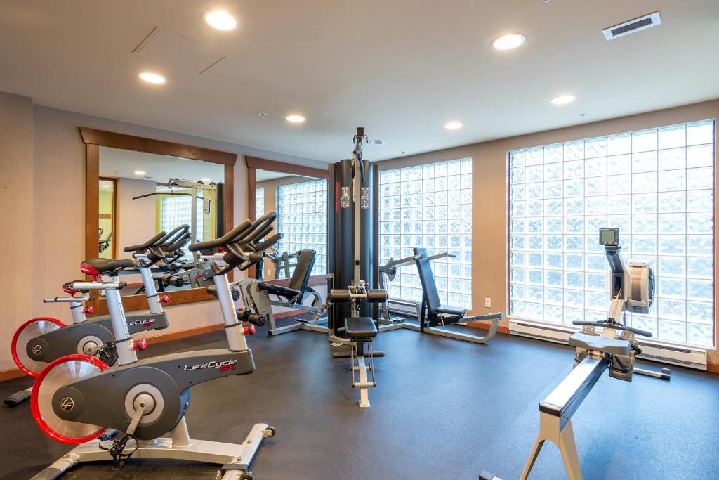 Fitness centrum a/nebo fitness zařízení v ubytování Bear Lodge (Town Plaza)