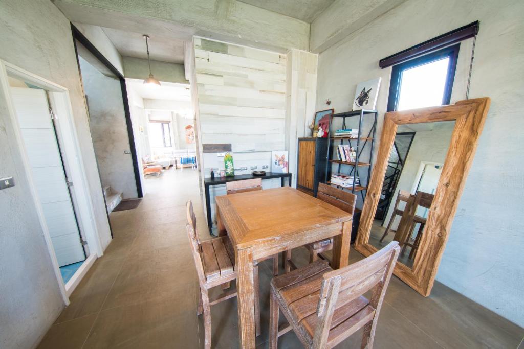 Kuchyň nebo kuchyňský kout v ubytování Mahalo B&B II