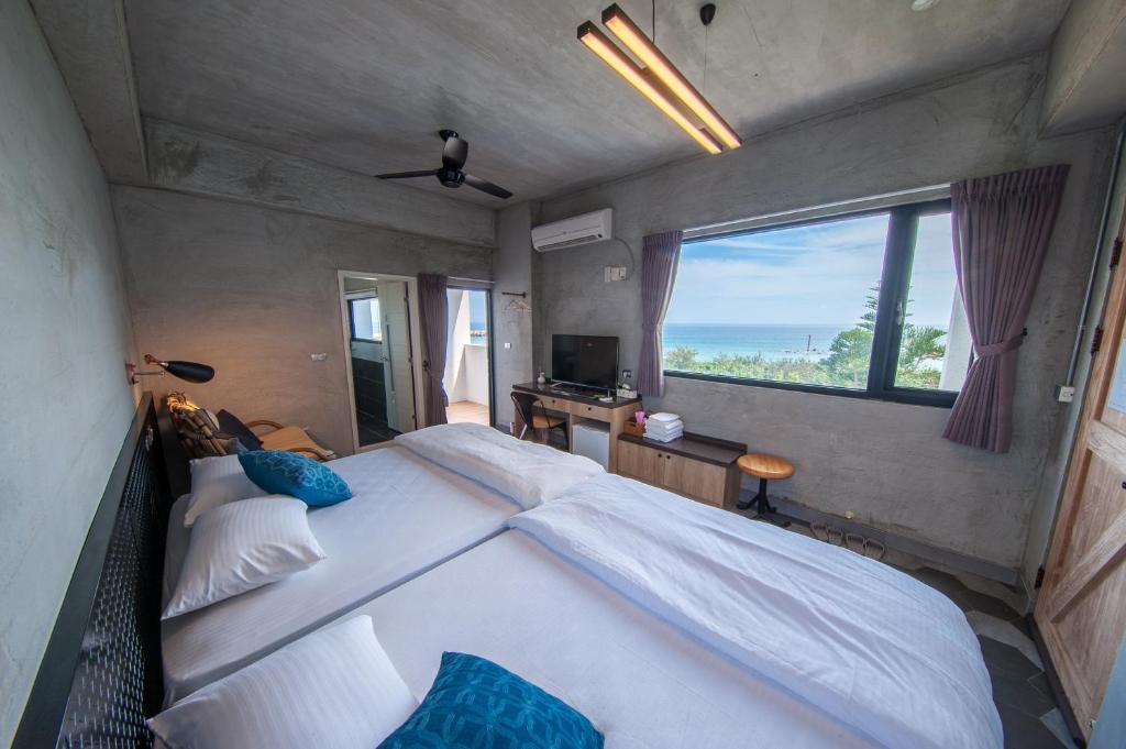 Postel nebo postele na pokoji v ubytování Mahalo B&B II