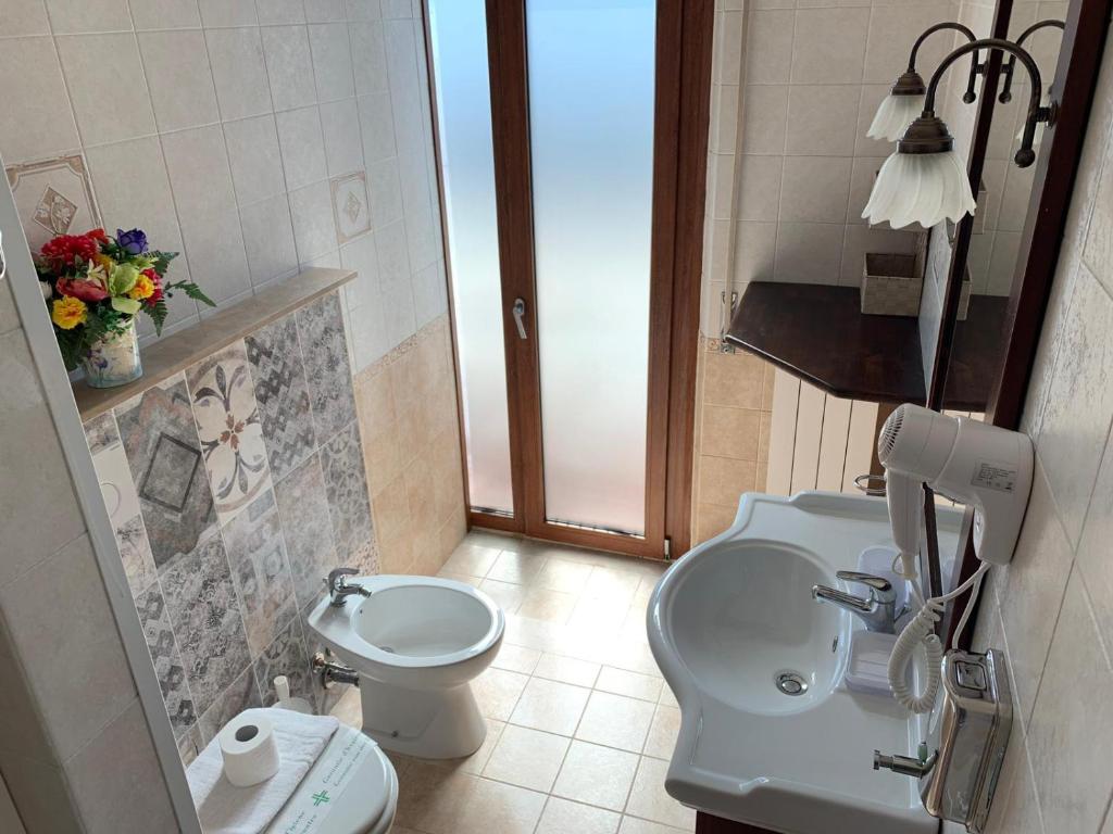 Koupelna v ubytování Sant'Oronzo B&B
