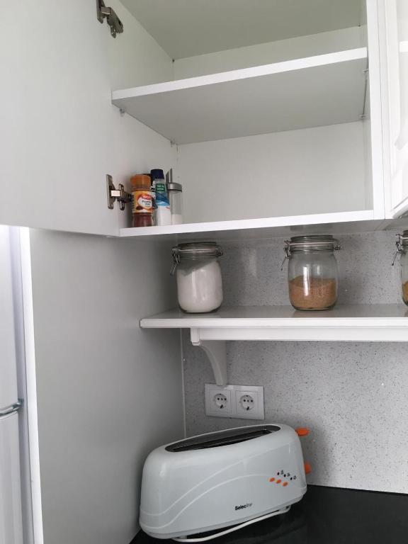 Kuchyň nebo kuchyňský kout v ubytování Vilamoura Apartment