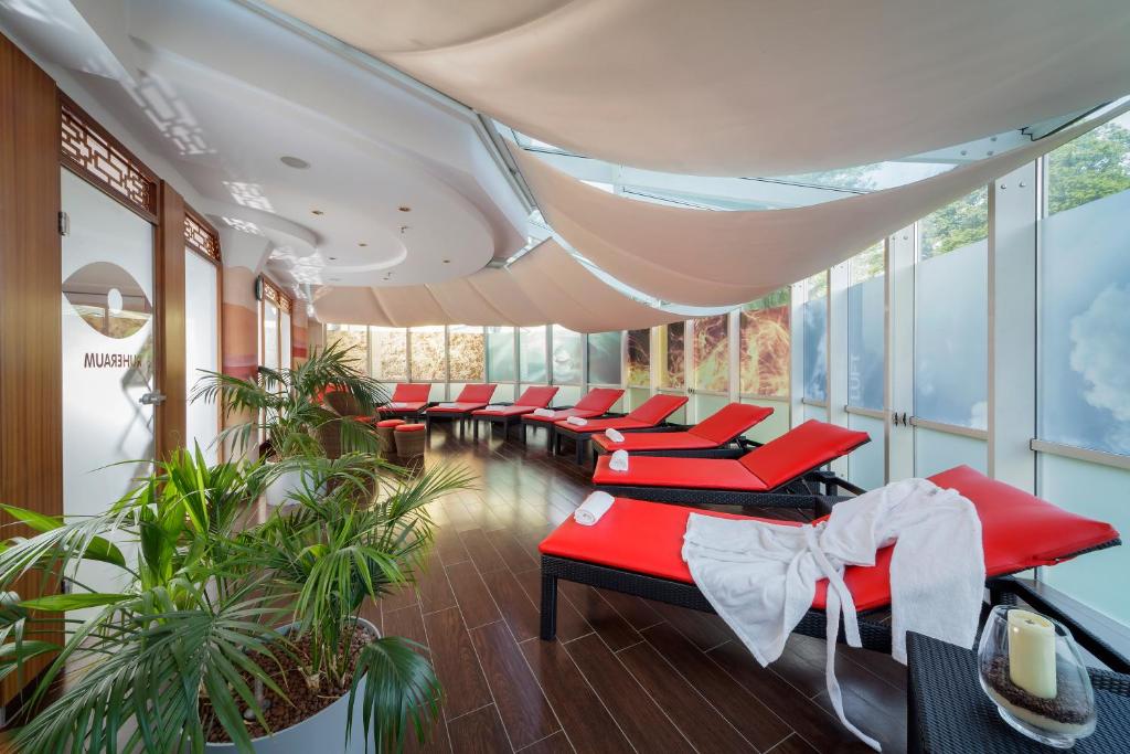 Posezení v ubytování Luitpoldpark-Hotel