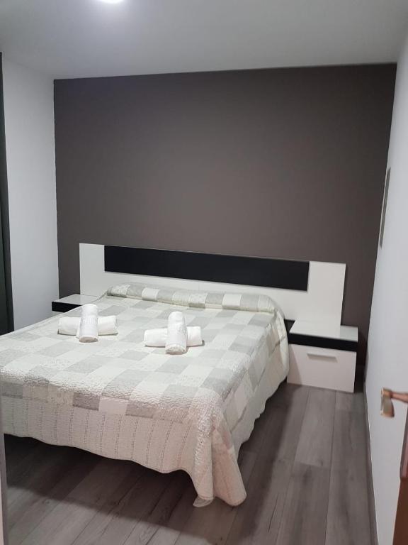 Postel nebo postele na pokoji v ubytování Hostal Termes