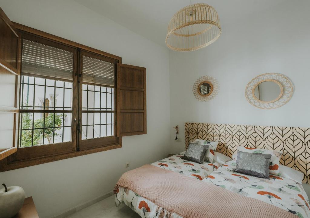 Postel nebo postele na pokoji v ubytování LUXURY & NEW APARTMENT CORREDERA