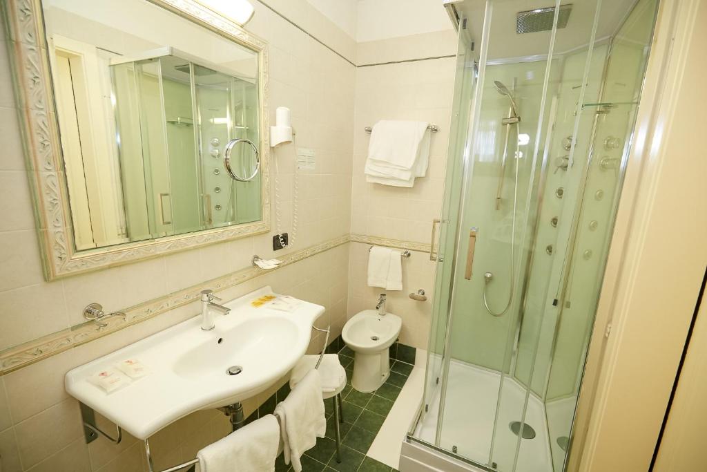 Koupelna v ubytování Hotel Riviera dei Dogi