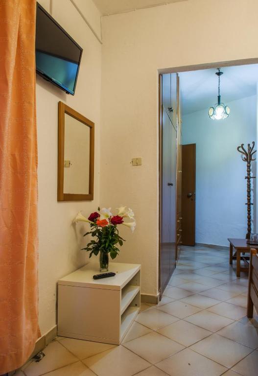 TV a/nebo společenská místnost v ubytování Hotel Stefani