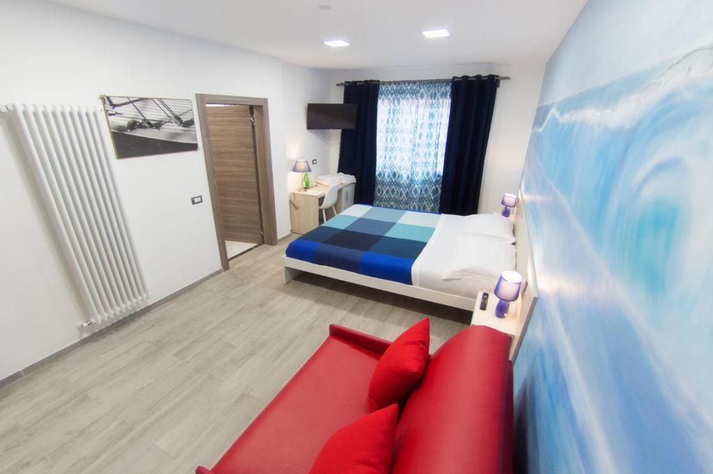 Posteľ alebo postele v izbe v ubytovaní MarBianco B&B