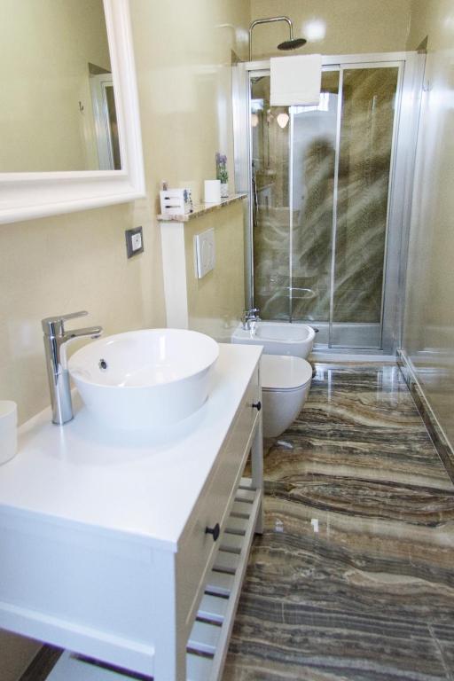 Kúpeľňa v ubytovaní MarBianco B&B