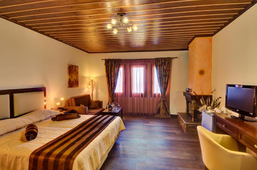 Postel nebo postele na pokoji v ubytování Hotel Zagora