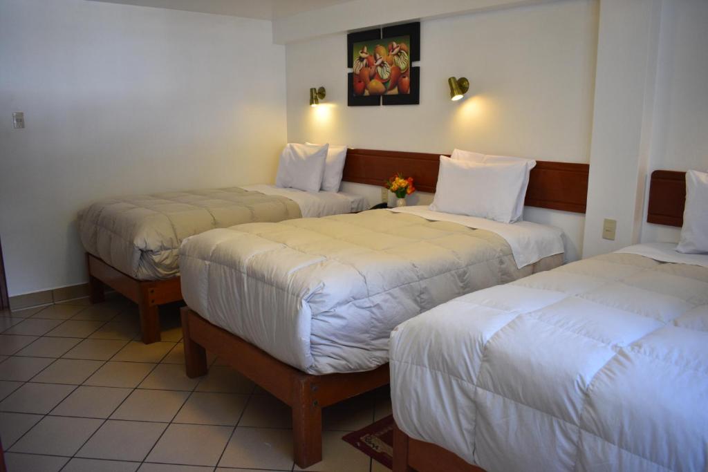 Postel nebo postele na pokoji v ubytování Casa De Luz Hotel