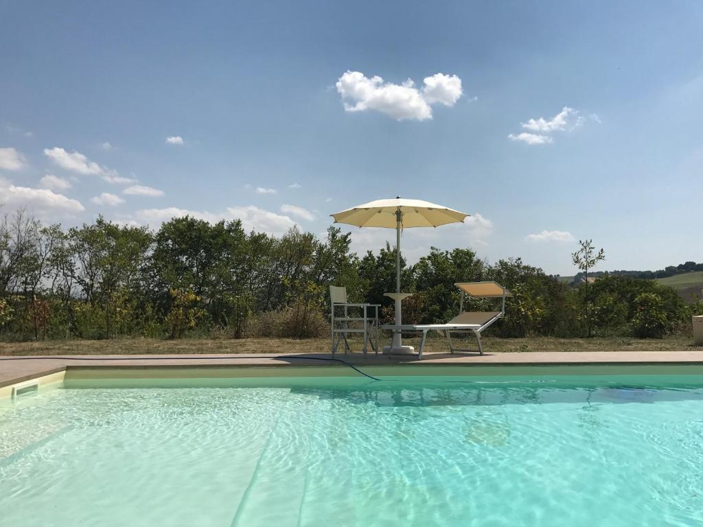 Bazén v ubytování Agriturismo La Nocicchia nebo v jeho okolí
