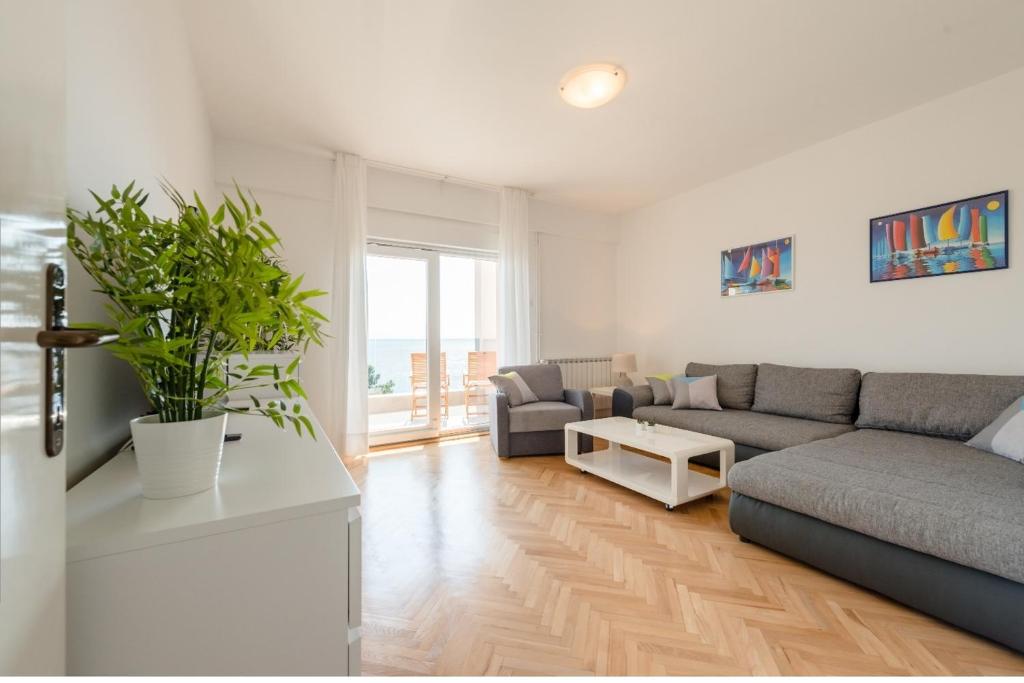 Posezení v ubytování Apartments Mimac