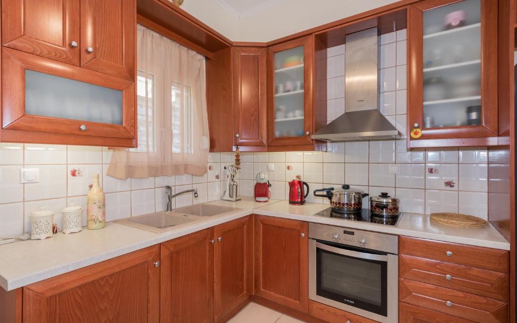 Kuchyň nebo kuchyňský kout v ubytování Reseda House
