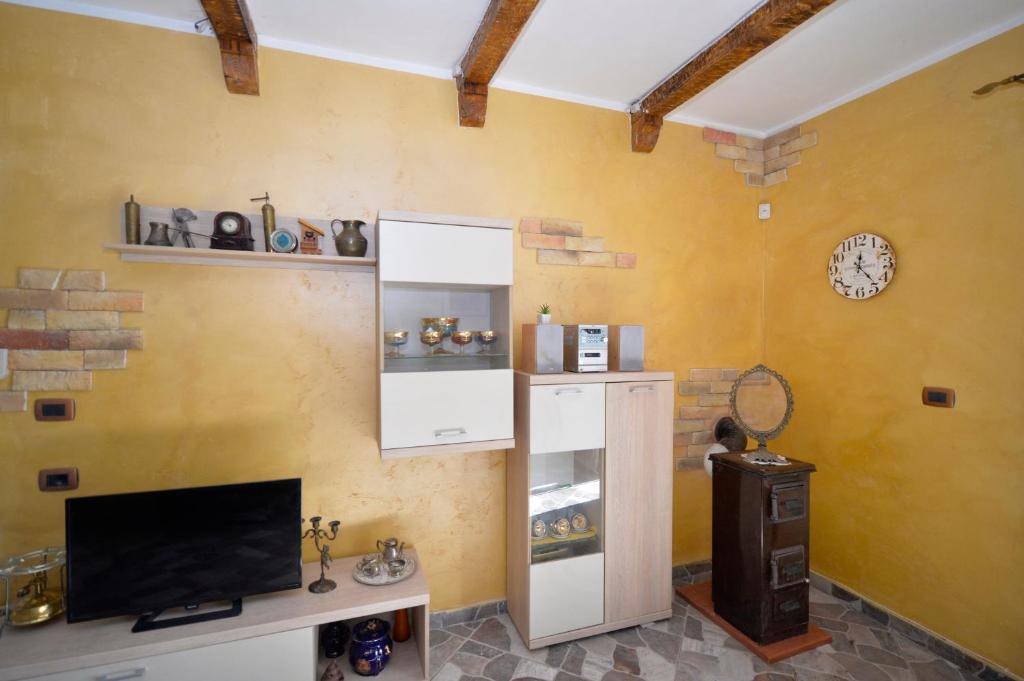 Kuchyň nebo kuchyňský kout v ubytování Vila Andrea