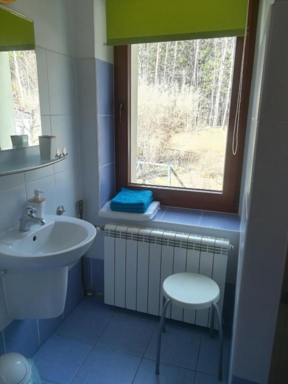 Kúpeľňa v ubytovaní Dom Gościnny "Pod Siódemką"