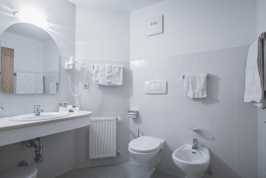 Koupelna v ubytování Almhaus Pfister OHG